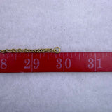 Vintage Womens Gold Tone Metal Necklace With Black Cabochons