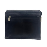 Lgin Women's Black Leather Crossbody Messenger Bag Sz M