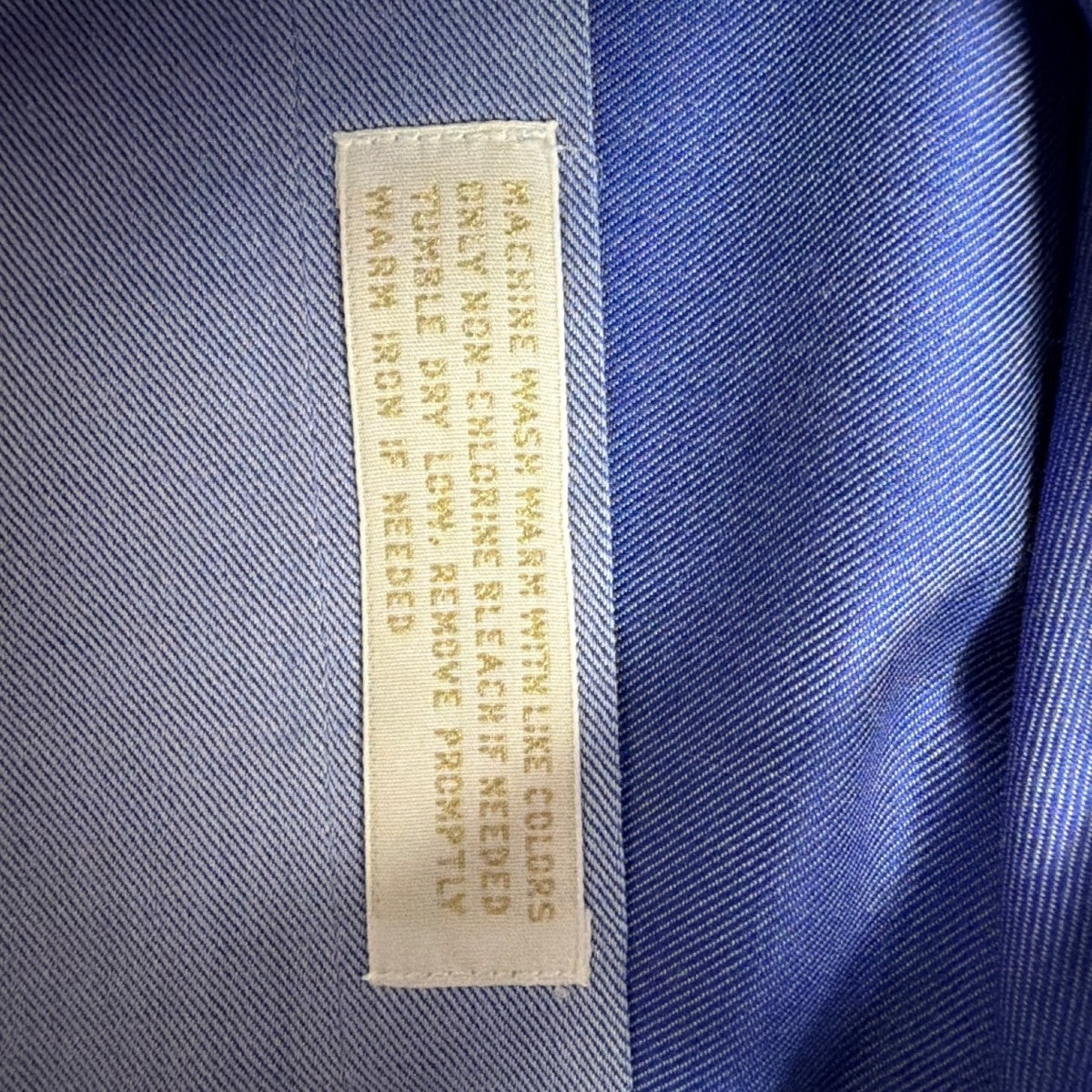 Nordstrom Mens Blue Cotton Long Sleeve Button-Up Shirt Size 15 1/2-33 Slim Fit