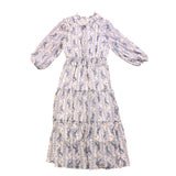 Escape By Blu Pepper Womens White & Blue Floral Maxi Dress Siize M