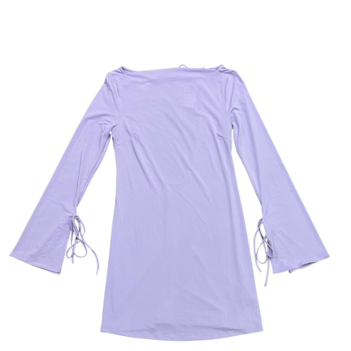 Urban Outfitters Womens Lilac Dress With Lace-Up Bell Sleeves Size M
