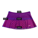 Nike Womens Purple Dri-FIT Skort Stripe Pattern Size Large