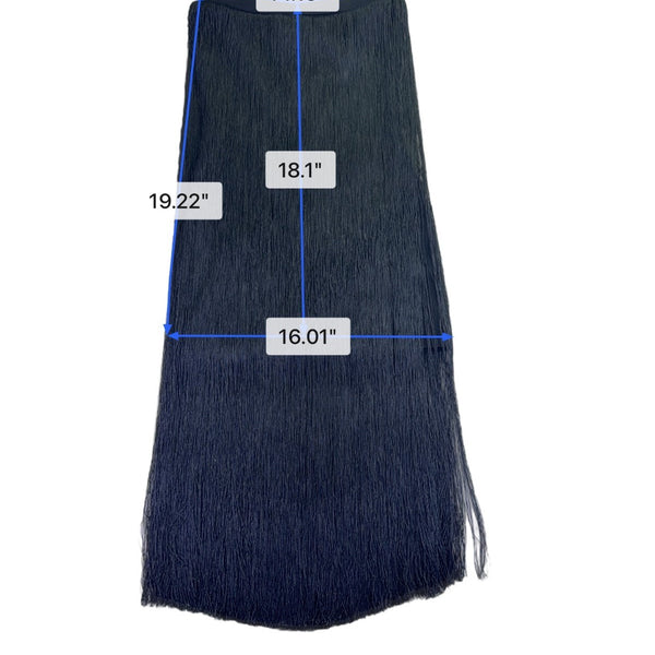 Cynthia Rowley Womens Black Fringe Maxi Skirt Flowy Elegant Party Wear Size 2