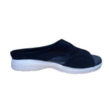 Easy Spirit Women’s Black & White Slip-On Comfort Setinez 2 Sandals Size 7.5M