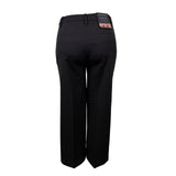 Banana Republic Womens Black Polyester Wide-Leg Crop Stretch Pants Size 6L New