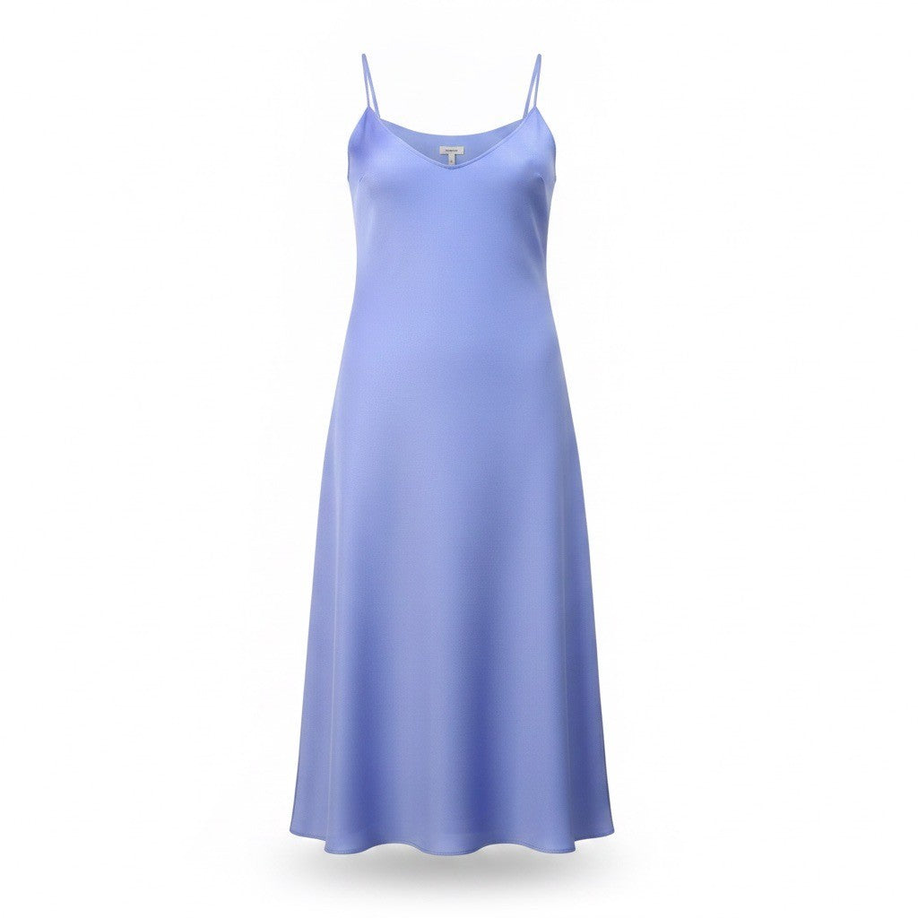J.Crew Womens Lavender Slip Maxi Dress Classic Spaghetti Strap Size 4 