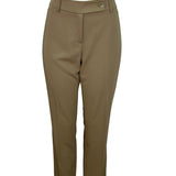 Peace of Cloth Women's Slim Fit Brown With Button Closure Size 10 - New