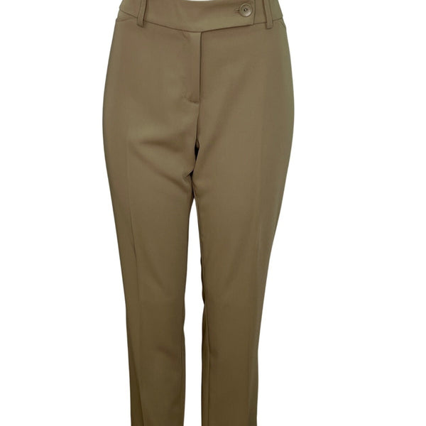Peace of Cloth Women's Slim Fit Brown With Button Closure Size 10 - New