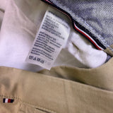 Tommy Hilfiger Mens Beige Cotton Straight Fit Chino Pants Smart Casual Size 30/3