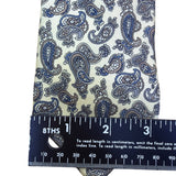 Christian Dior Mens White & Navy Silk Paisley Tie 57
