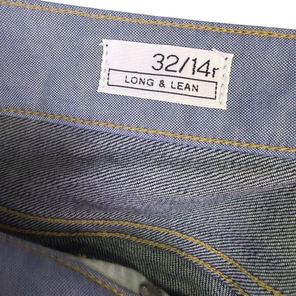 Gap Womens Dark Denim Jeans Long & Lean Flare Mid Rise Stretch Size Leg 32/14R