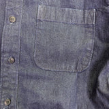 Lucky Brand Dark Wash Denim Mens Button-Up Long Sleeve Shirt Size S