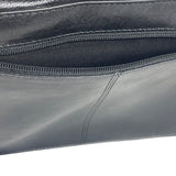 Lgin Women's Black Leather Crossbody Messenger Bag Sz M