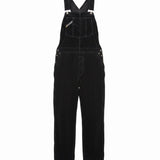 Unionbay Womens Black Corduroy Overalls Adjustable Straps Button Accents Size S