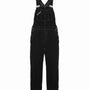Unionbay Womens Black Corduroy Overalls Adjustable Straps Button Accents Size S