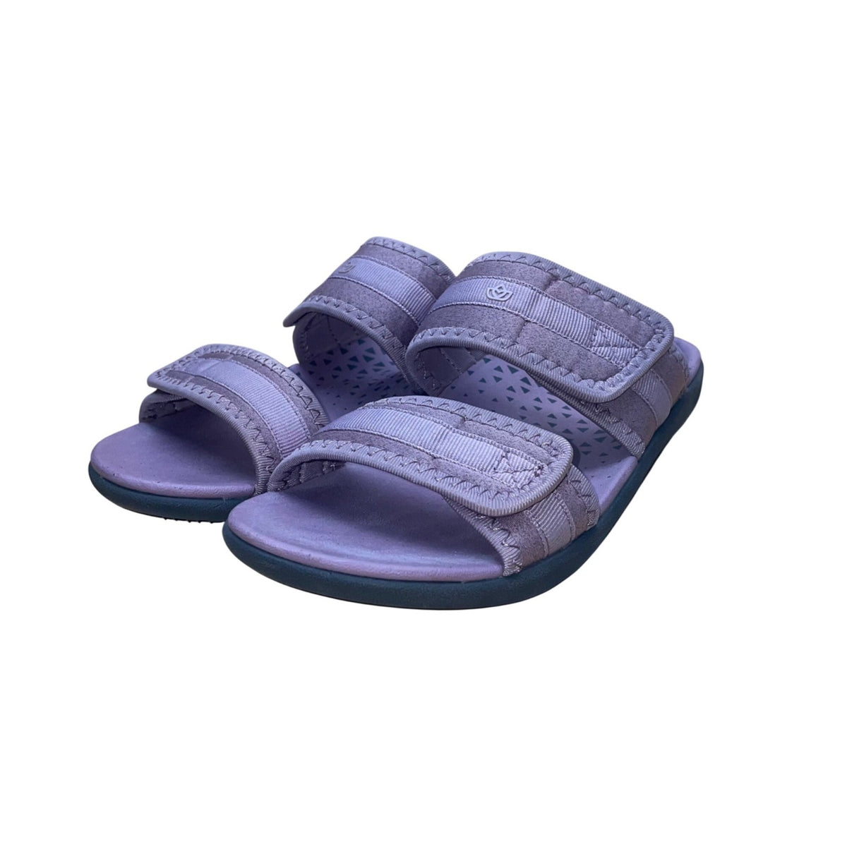 Spenco Women’s Lavender Adhesive Strap Textured Footbed Slide Sandals  Size 7.5