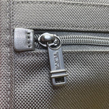 Tumi Mens Black Nylon Adjustable Strap With Zippered Pockets Messenger Bag