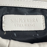 Simply Vera Women's White Ivory Shoulder Bag With Silver Tone Chain Strap Sz M