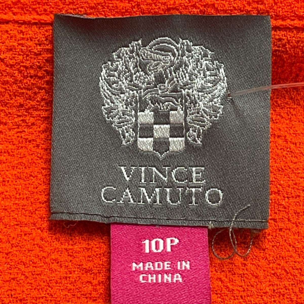 Vince Camuto Women's Orange Open Front Tie Belt Sweater Size 10P - New