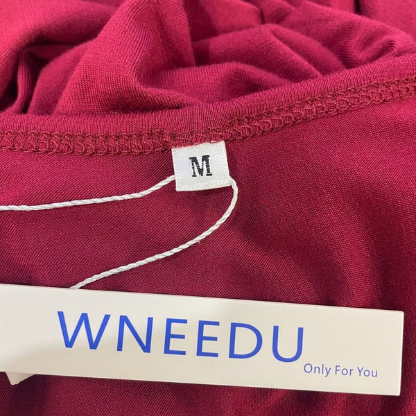 Sleeveless Berry Red WNEEDU Womens Tank Dress Size M New