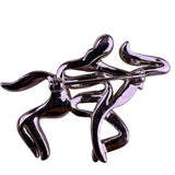 Trifari Womens Silver Tone Metal Abstract Animal Brooch With Rhinestones & Box