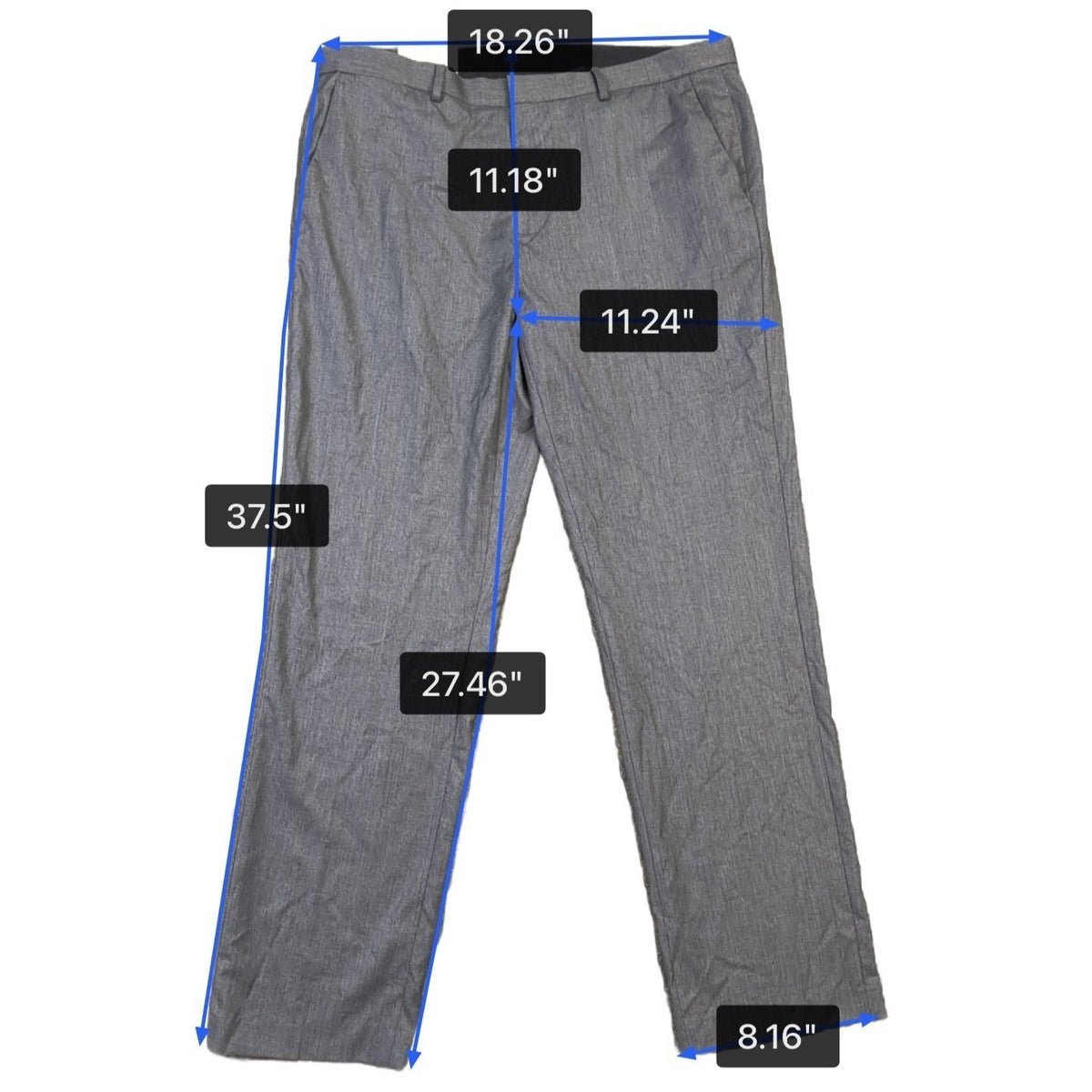 Calvin Klein Mens Gray Slim Fit Dress Pants Size 34x30