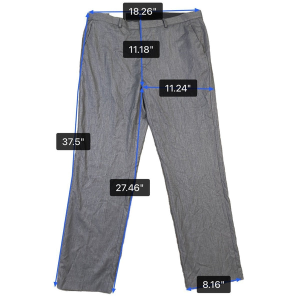 Calvin Klein Mens Gray Slim Fit Dress Pants Size 34x30