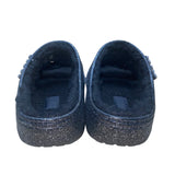 Crocs Women’s Black Glitter Faux Fur Lined Slide Sandals Size M4/W6