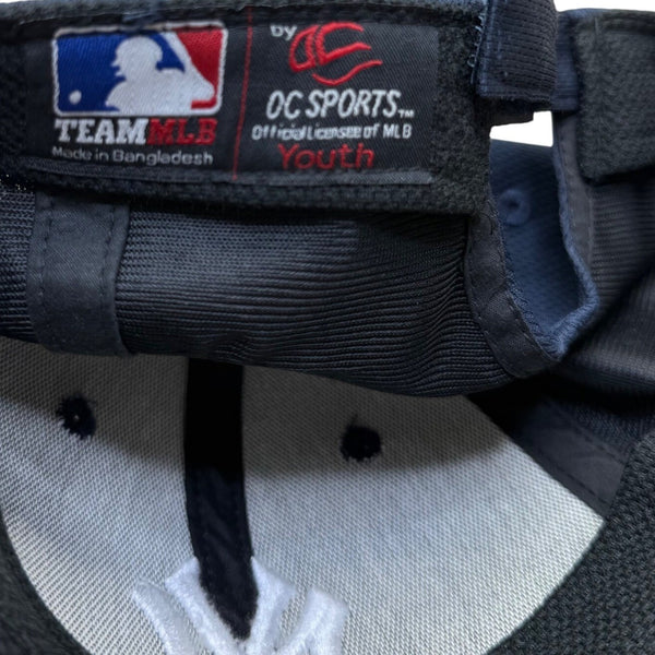 OC Youth Sports Navy Blue Polyester New York Yankees Adjustable Strapback Cap