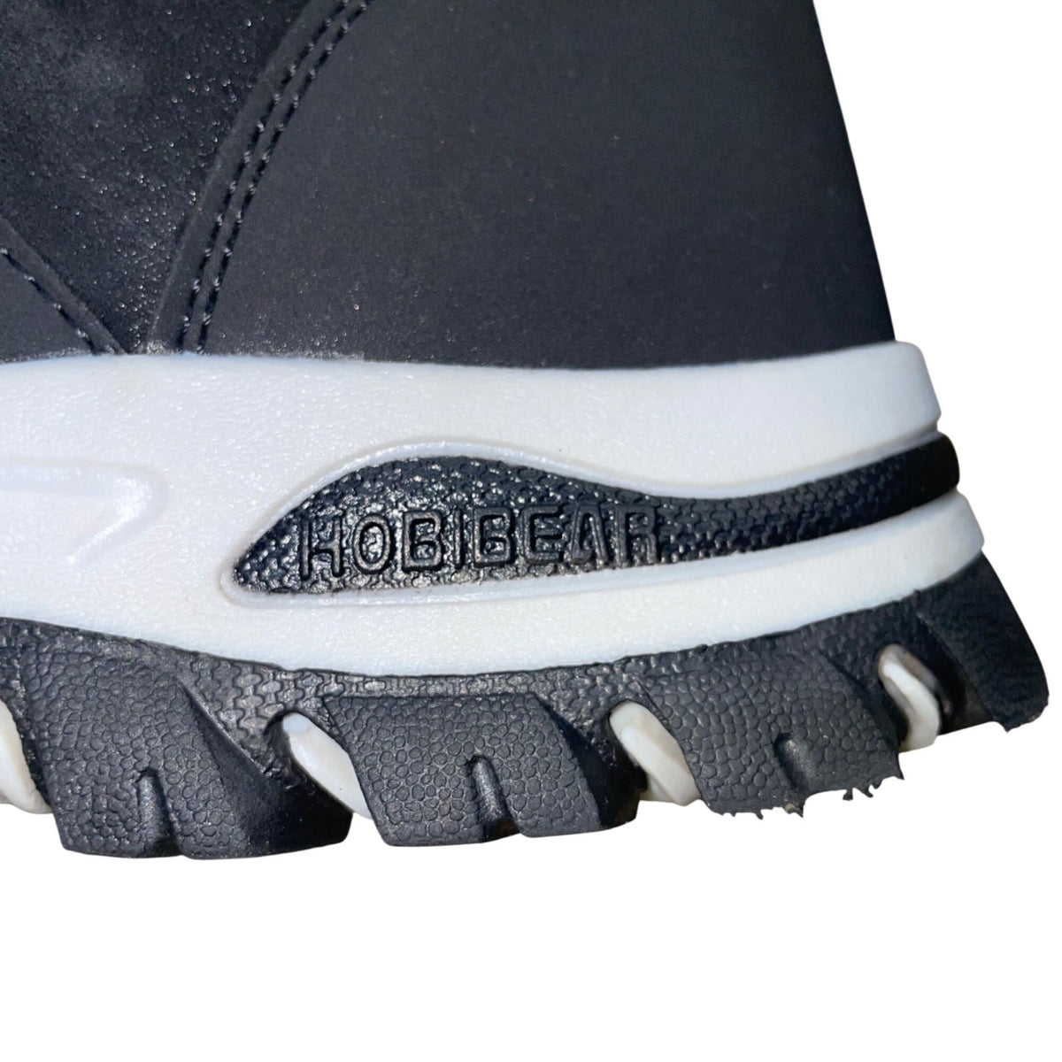 Hobibear Women’s Black & White Faux Fur Insulated Lace-Up Winter Boots Sz 6