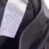 Idem Ditto Womens Black Skater Skirt Flared Faux Leather Size S