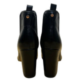 Marc Fisher Women’s Black Leather Pointed Toe Block Heel Ankle Booties Size 8M