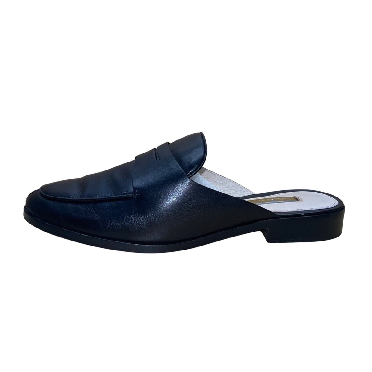 Louise Et Cie Women’s Black Leather Loafers Slip-On Lo-Dugan Mule Size 6M