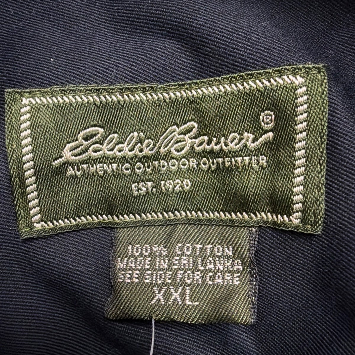 Eddie Bauer Mens Dark Brown Cotton Long Sleeve Button-Up Shirt Casual Sz XXL