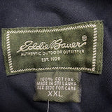 Eddie Bauer Mens Dark Brown Cotton Long Sleeve Button-Up Shirt Casual Sz XXL