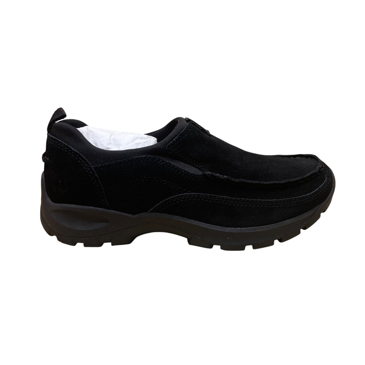 Lands End Men's Black Suede Casual Slip-On Loafers Shoes Size 8.5D