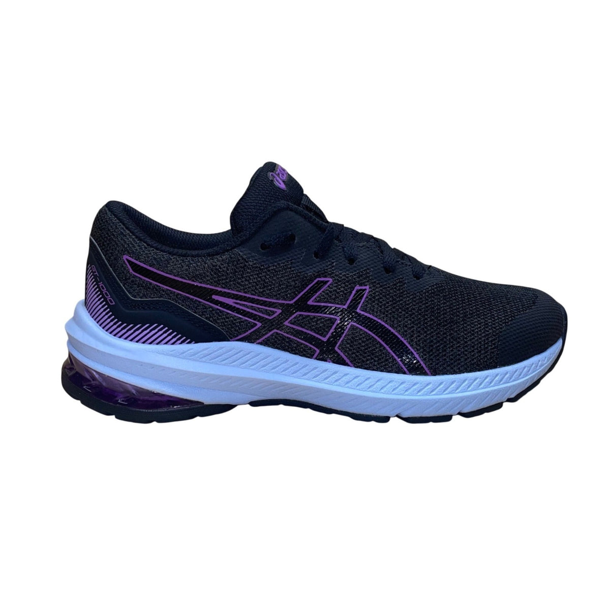 Asics Kids Graphite & Purple Lite Truss GT 1000 Series Running Shoes Size 4.5