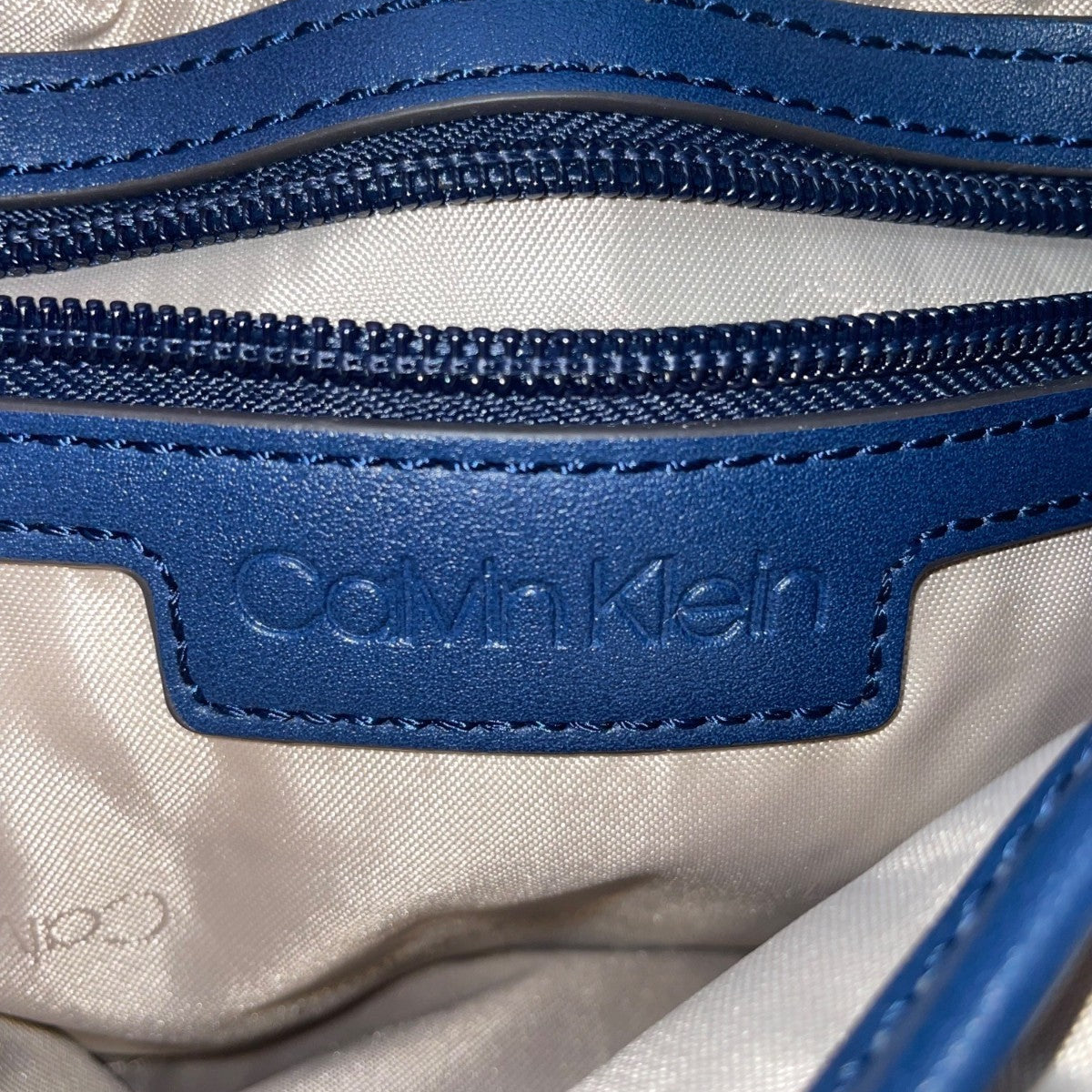 Calvin Klein Women’s Blue Nylon Adjustable Strap Compact Crossbody Bag