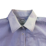 Brooks Brothers Womens Blue & White Non-Iron Fitted Striped Shirt Size 4