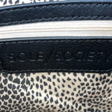 Sole Society Black Faux Leather Adjustable Strap & Snap Closure Crossbody Bag