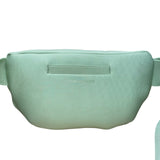 Dagne Dover Unisex Green Polyester Compact Adjustable Fanny Pack Bag