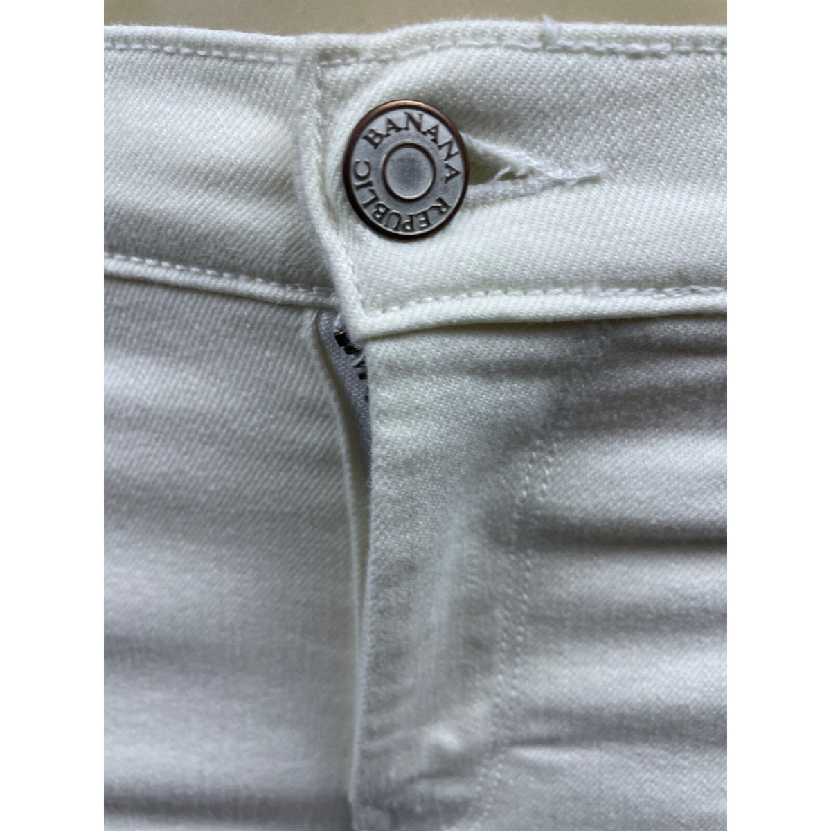 Banana Republic Women's White Skinnt Jeans Sz 27/4R