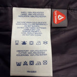 Lands End Womens Black Quilted Jacket Polyester Snap Closure Puffer Coat Size L