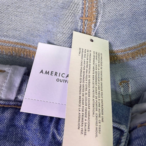 American Eagle Womens Super High-Rise Strigid Baggy Straight Jeans Size 8 29W