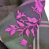 Escada Womens Green & Purple Plaid Wool Blazer Jacket With Buckle Closures Size
