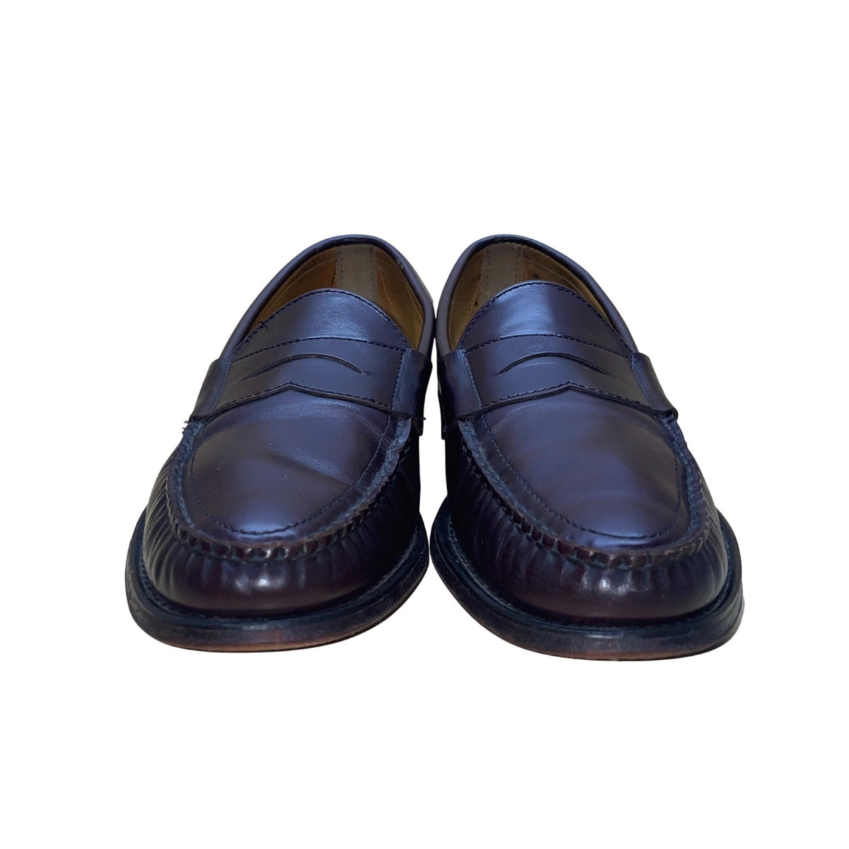 Sebago Men’s Burgundy Leather Handsewn Loafers Slip-On Dress Shoes Size 12 C