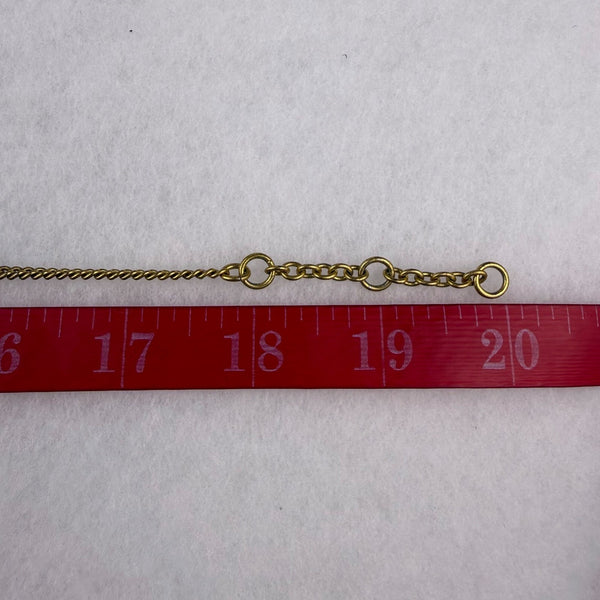 J. Crew Multi-Crystal Statement Necklace Gold Tone Links Brown Lucite Accents