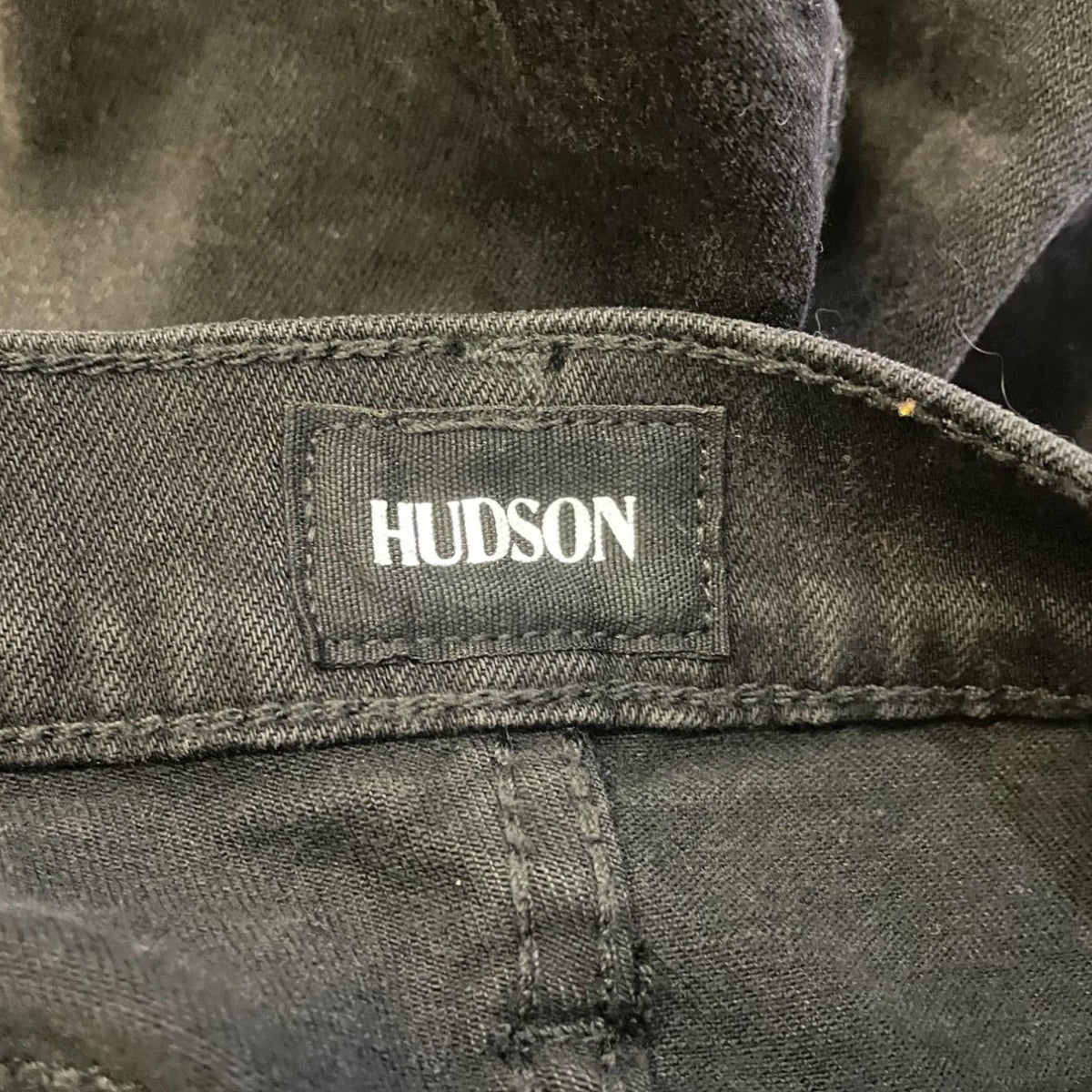 Hudson Womens Gracie Mid Rise Black Distressed Denim Cut Off Shorts Sz 31 New