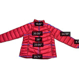 L.L. Bean Womens Red Ultralight 850 Down Jacket Water-Repellent  Goose Down Sz 1