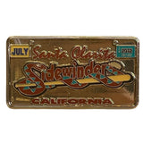 Santa Clarita Sidewinder 2012 Gold Metal Lapel Pin With July California License